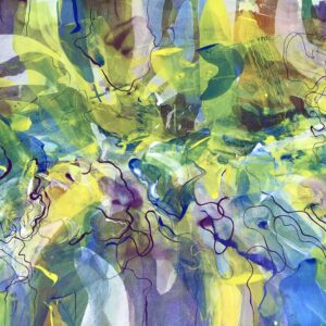 Tumbling, oil on canvas,  48x 90 inches