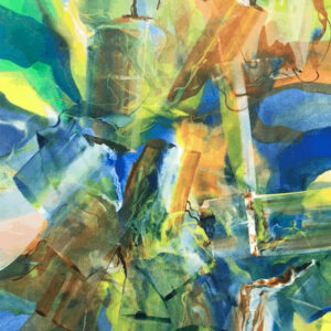 36 Summer Lightning, oil on canvas, 60x60 inches